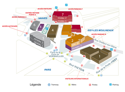 le plan du salon